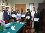 Wręczenie dyplomów ukończenia studiów magisterskich na RGGU w Moskwie; Toruń, 30 czerwca 2015 r.